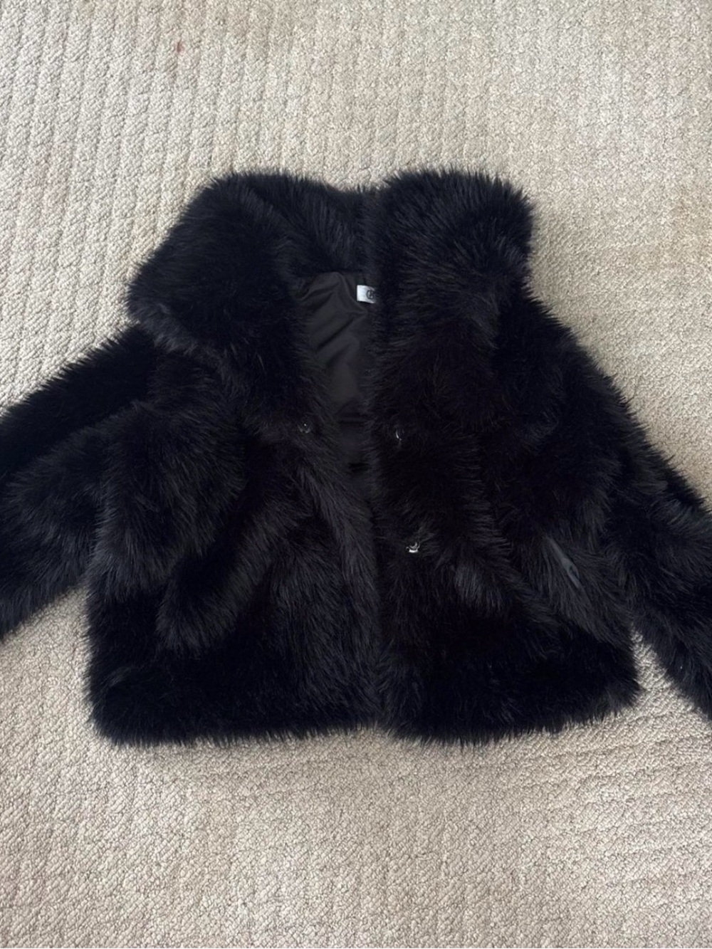 Black Faux Fur Jacket - Trendy Chic Coat
